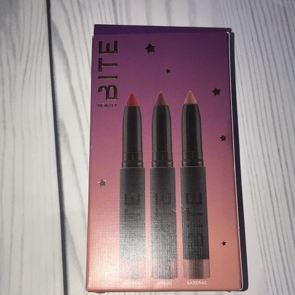 Bite Beauty Midnight Mood Mini Power Move Lip Crayon Trio - Brand New In Box - Picture 5 of 11